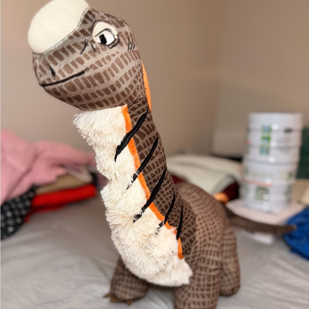 Dinosaur Designs Brown and Cream Reptile Plush
